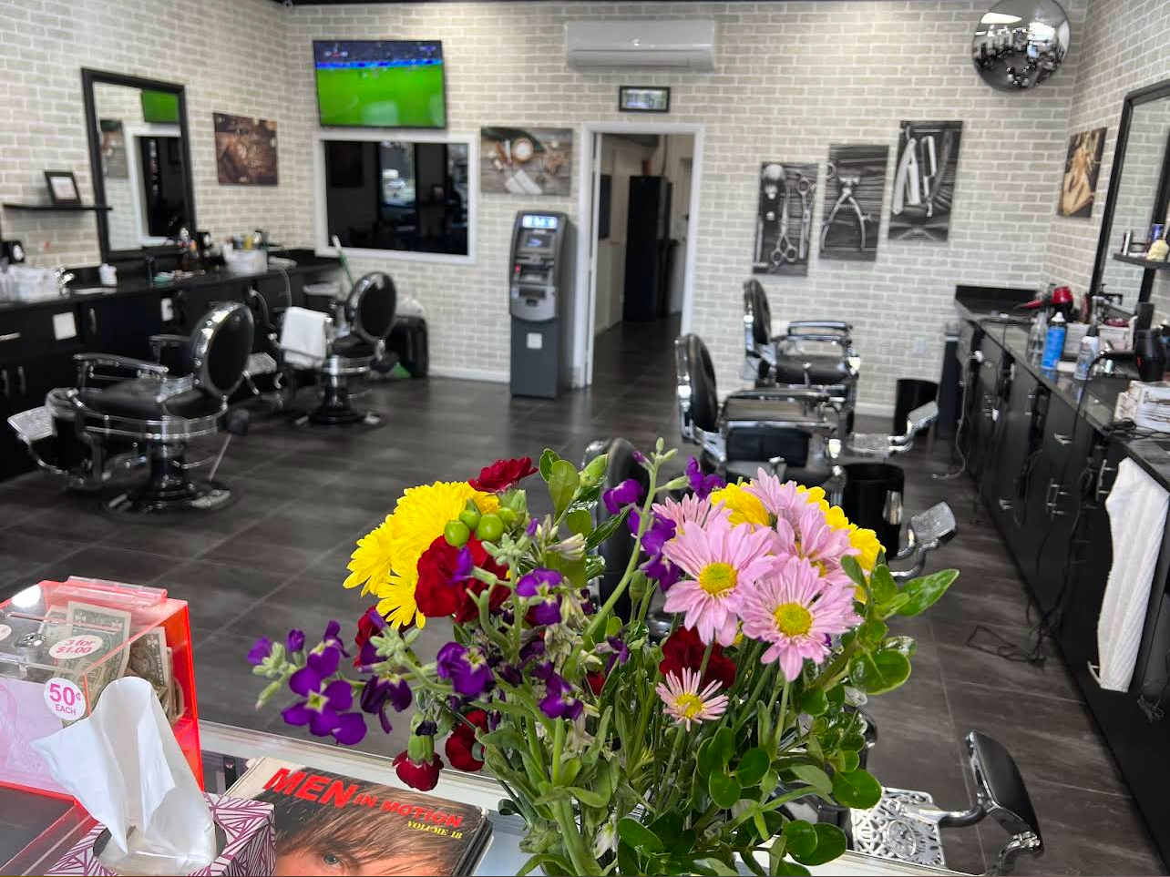 Interior of Perfect Cuts Salon in Columbus, Ohio